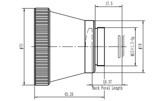 35mm f/1.0 Athermalized Lenses for LWIR Thermal Imaging Camera